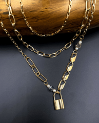 Multi-chain Lock Pendant