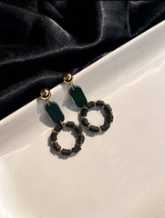 Green Handmade Earrings