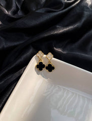 White & Black Van Cleef Earrings