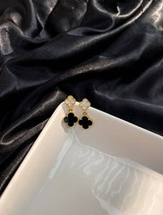 White & Black Van Cleef Earrings