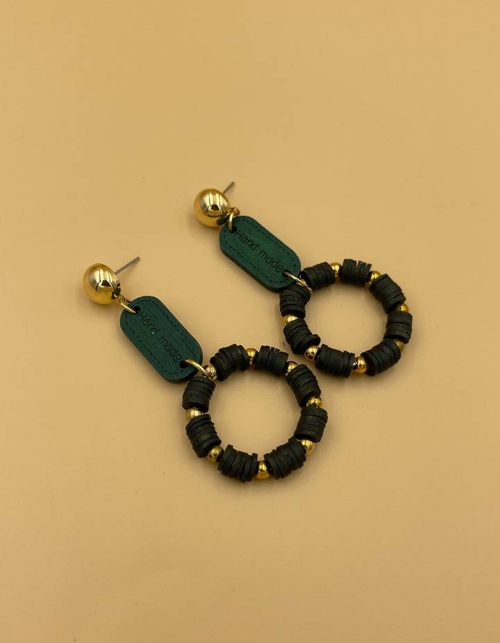 Green Handmade Earrings