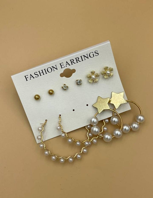 Pearl Earrings Set