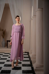 Lilac Pleated Dress