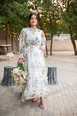 White Floral Dress